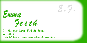 emma feith business card